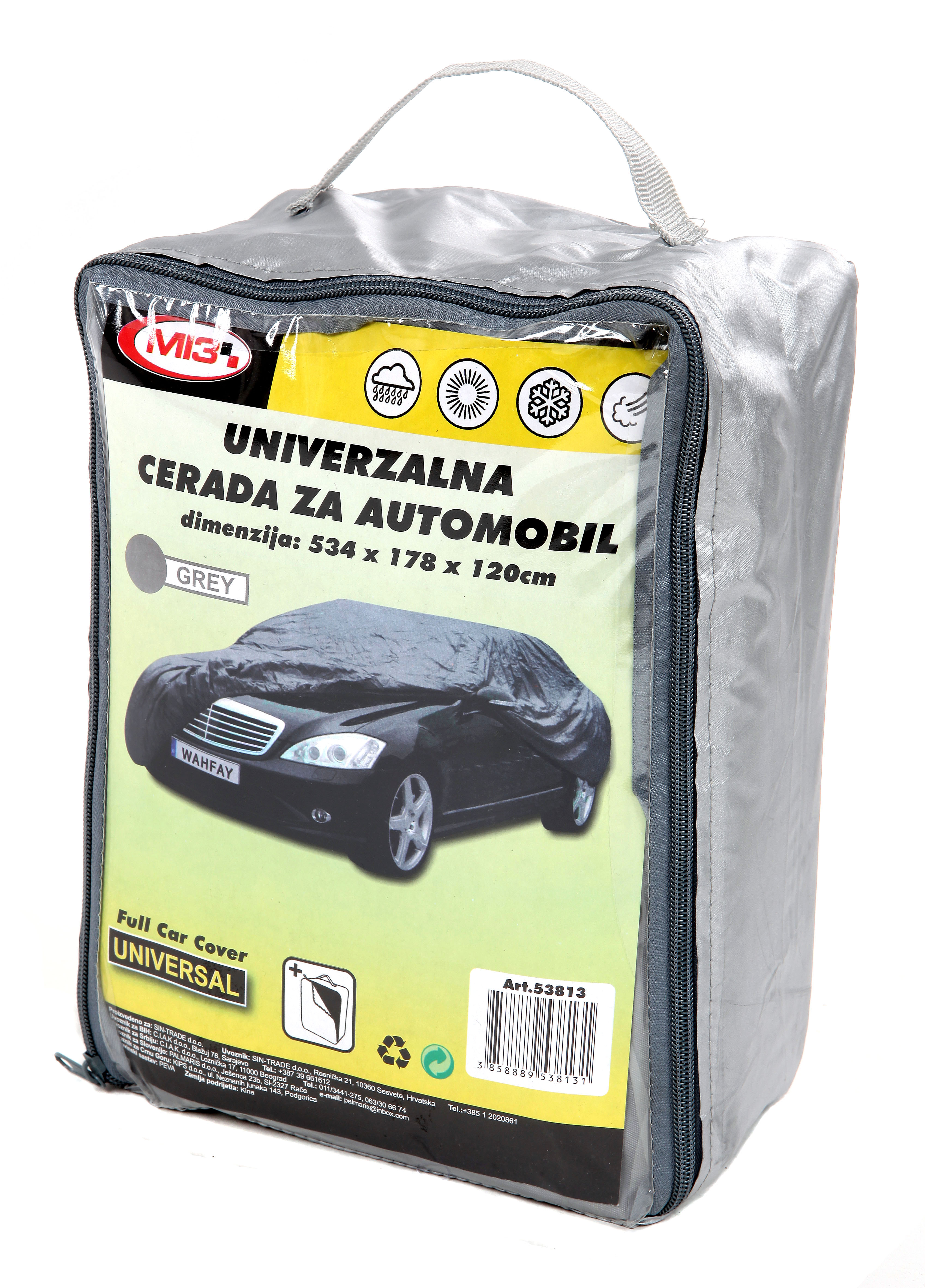 Zaštitna Cerada za Auto Univerzalna (534X178X120)